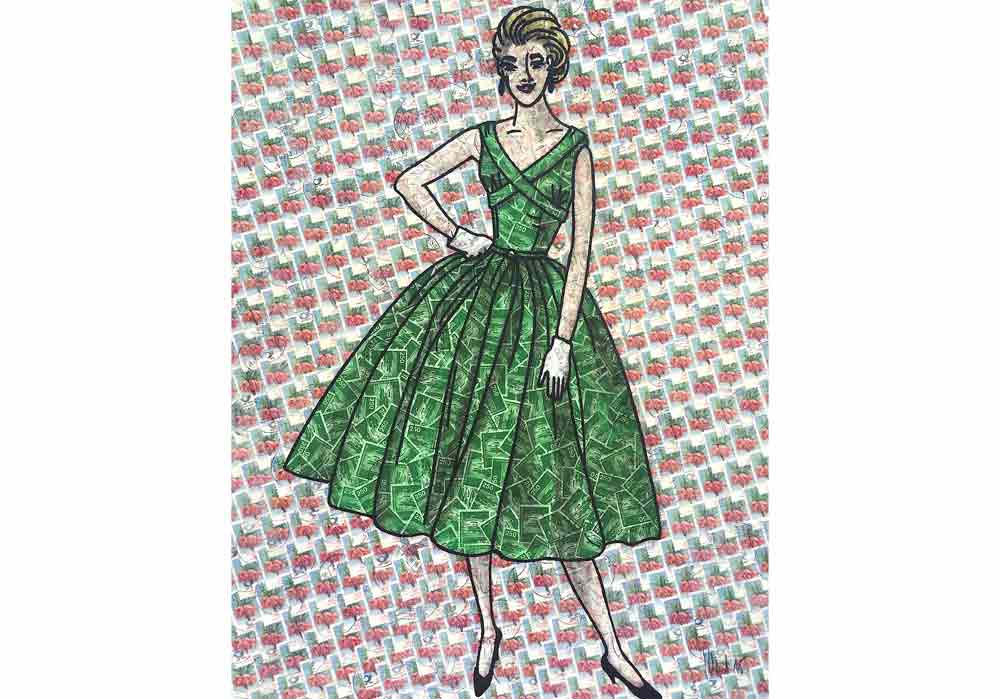 14-Model-im-gruenen-Kleid-Stefan-Merkt-MT-Galerie